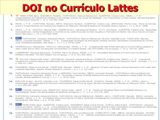 DOI no Currículo Lattes 