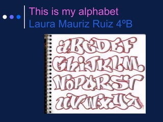 This is my alphabet Laura Mauriz Ruiz 4ºB 