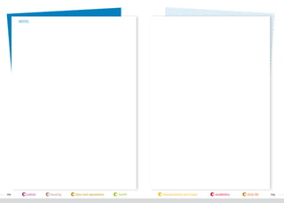 notes

122

culture

housing

laws and regulations

health

transportation and travel

academics

daily life

123

 