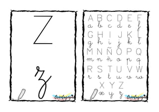 Z
z
A
a
B
b
C
c
D
d
E
e
F
f
G
g
H
h
I
i
J
j
K
k
L
l
M
m
N
n
Ñ
ñ
O
o
P
p
Q
q
R
r
S
s
T
t
U
u
V
v
W
w
X
x
Y
y
Z
z
 