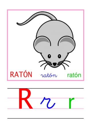 RATÓN

R

ratón

ratón

r

 
