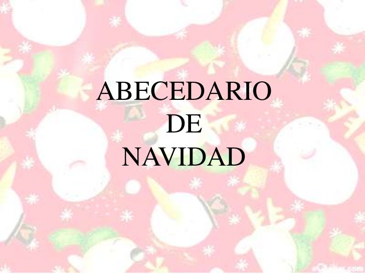 Abecedario De Navidad