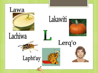 Abecedario en quechua