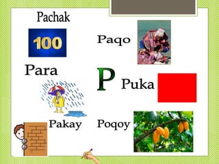 Abecedario en quechua