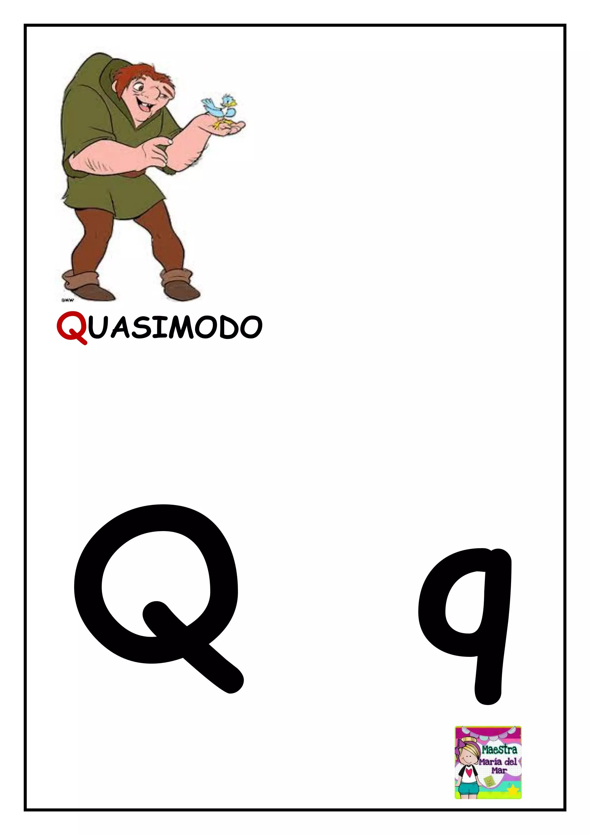 ABECEDARIO PERSONAJES DIBUJOS | PDF