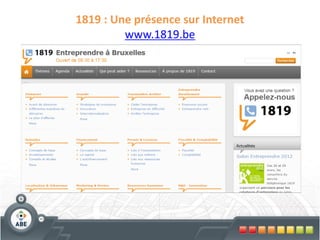 1819 : Une présence sur Internet
         www.1819.be
 