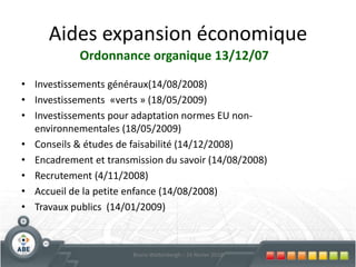 2. Outils de GarantieCash isking ? Démultiplier vos Fonds propres … ? Passer de 20 à 30%  de ratio FP/dettes MLT 		à 10% ?34Bruno Wattenbergh – 24 février 2010