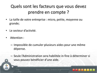 Fonds de GarantieInstrument régionalSupplée à l’insuffisance de garanties de la PME ou d’un indépendant pour le financement de ses projetsGarantit jusqu’à 80% … la banqueCoût de son intervention à charge la banque et à la PME35Bruno Wattenbergh – 24 février 2010