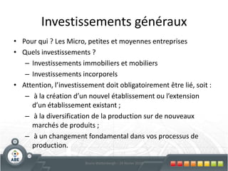 Garantie sur Demande: la banque introduit une demande de garantie au FBG 