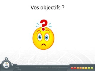 Vos objectifs ?6Bruno Wattenbergh – 24 février 2010