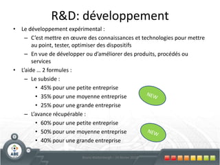 Investissements générauxZone de développement52Bruno Wattenbergh – 24 février 2010