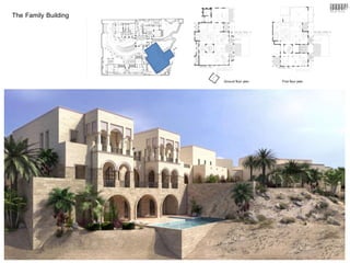 The Family Building
Ground floor plan First floor plan
 