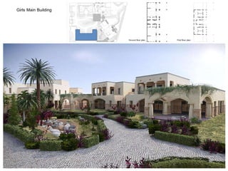 Girls Main Building
Ground floor plan First floor plan
 