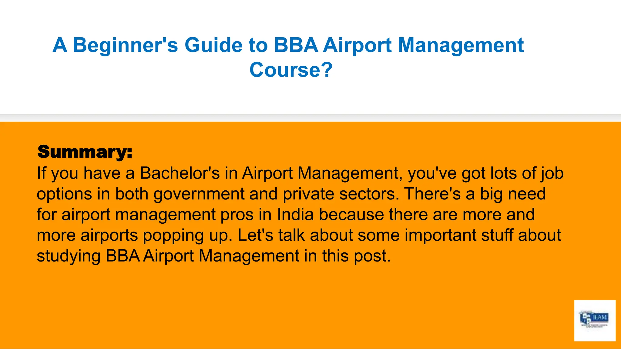 BBA AIRPORT MANAGEMENT COURSE SALARY visual data 6