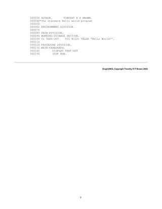 A beginner's guide to cobol programming | PDF
