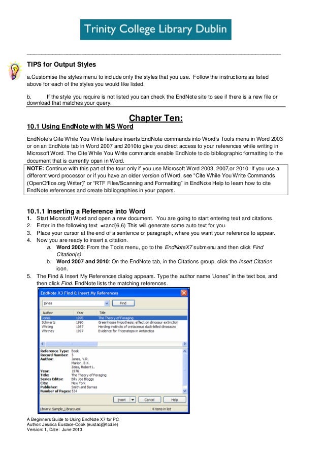 Endnote x3 student edition for windows