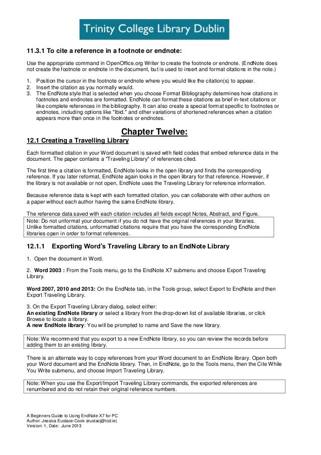 endnote 2007