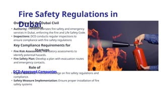 A Beginner’s Guide to Fire Safety Compliance for Startups in Dubai | PPTX