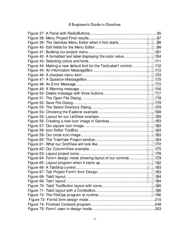 A Beginner Guide To Gambas Pdf File