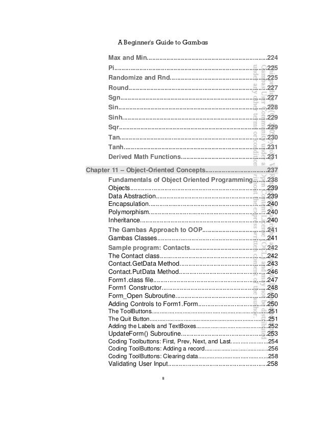 A Beginner Guide To Gambas Pdf Writer