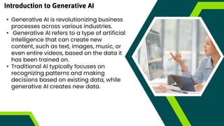 A Beginner’s Guide to Generative AI for Business | PPTX