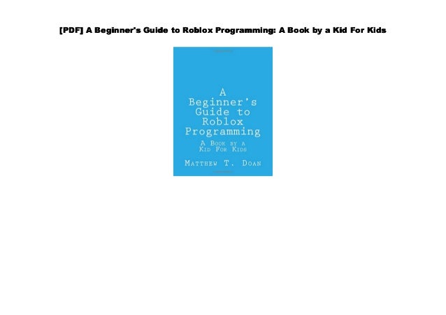 roblox lua programming pdf