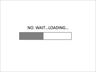 NO. WAIT…LOADING…
 