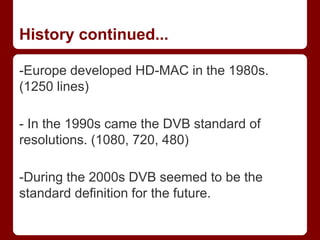 Who Invented Hd Video A beginners guide to video technology | PPTX
