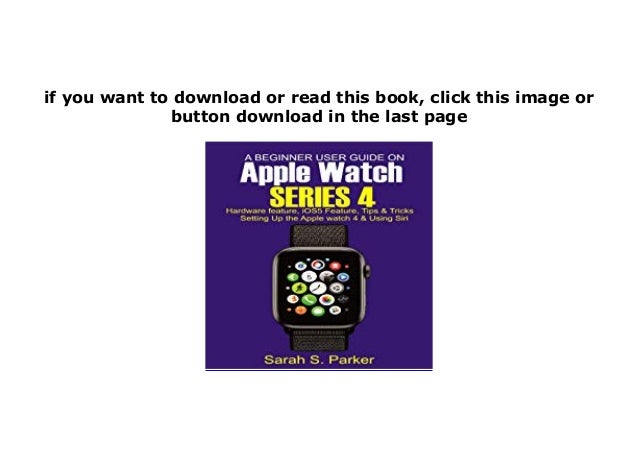 apple watch series 4 user guide download