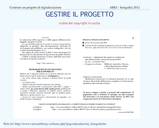 Costruire un progetto di digitalizzazione					                             ABEI - Senigallia 2012

                       ...
