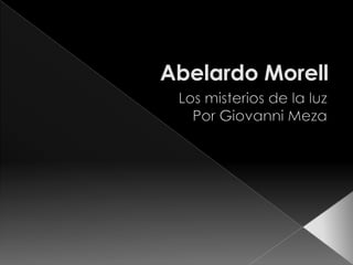 Abelardo Morell Los misterios de la luz Por Giovanni Meza 