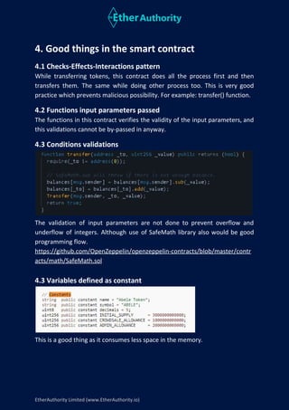 Abele Token – Smart Contract Security Audit Report by EtherAuthority | PDF