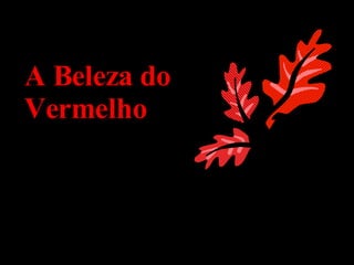 A Beleza do Vermelho 