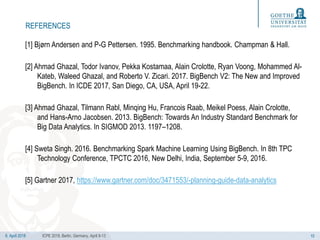 6. April 2018
REFERENCES
[1] Bjørn Andersen and P-G Pettersen. 1995. Benchmarking handbook. Champman & Hall.
[2] Ahmad Gha...