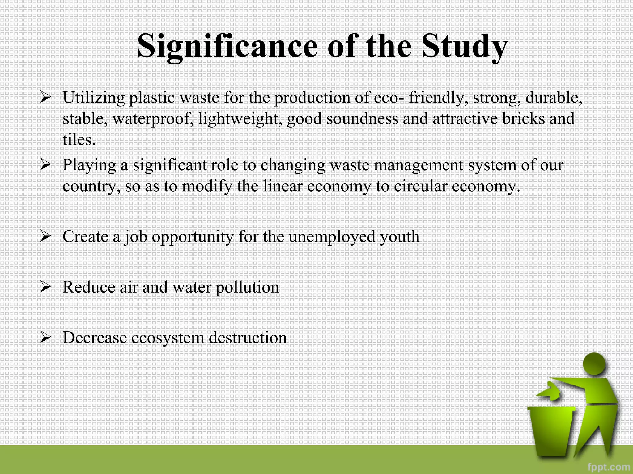 utilization of waste plastic | PPT