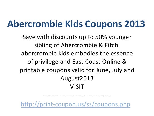 coupon for abercrombie kids