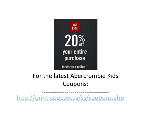 abercrombie & fitch coupon code