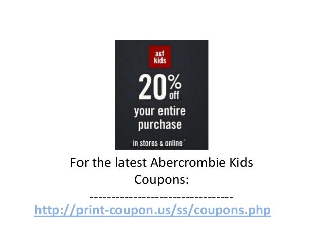 abercrombie online coupons