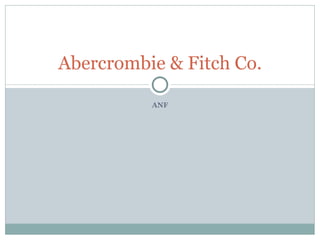 abercrombie fitch co