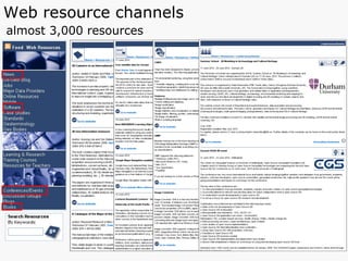Web resource channels almost 3,000 resources 