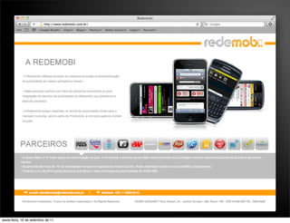 sexta-feira, 16 de setembro de 11
 