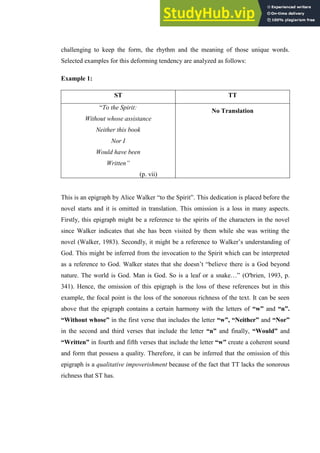Walker's Reference A Bermanian Stylistic Analysis Of Alice Walker S The Color Purple And ...