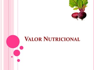 VALOR NUTRICIONAL
 