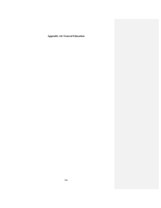 246
Appendix A4: General Education
 
