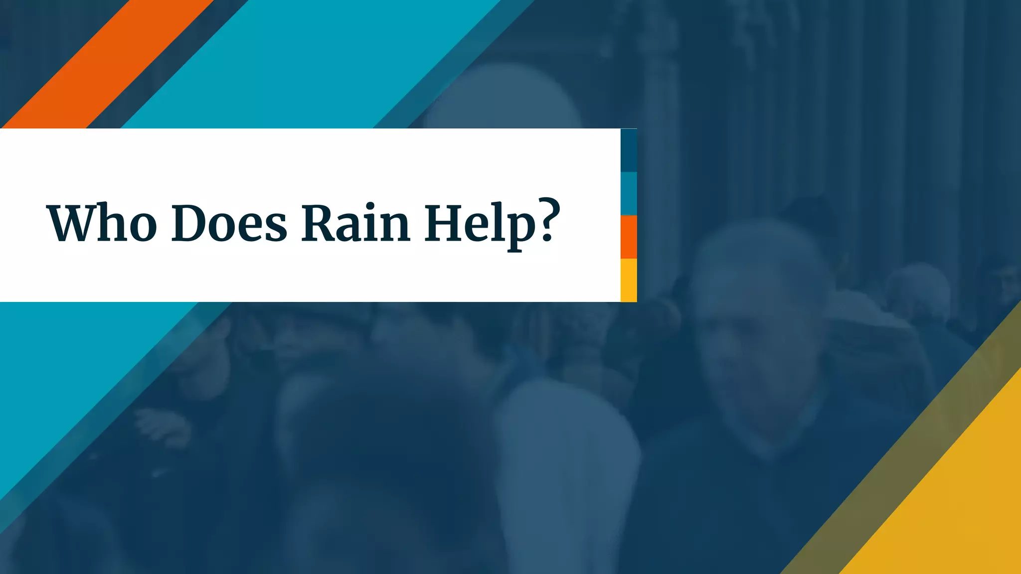 Who Does Rain Help?
 