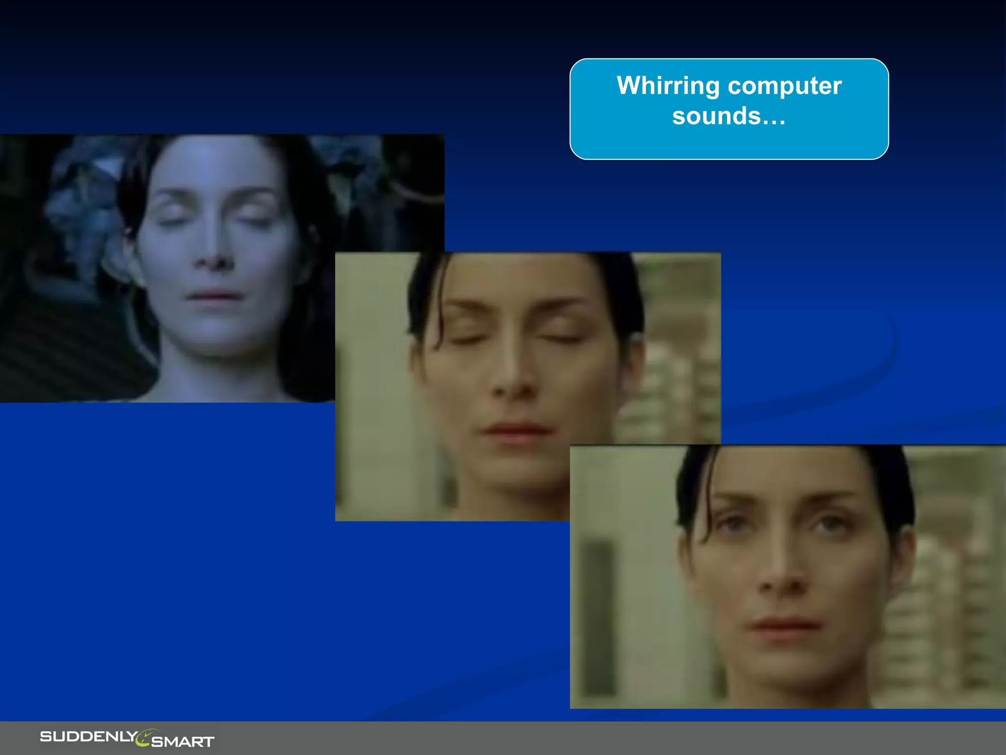 Whirring computer sounds… 