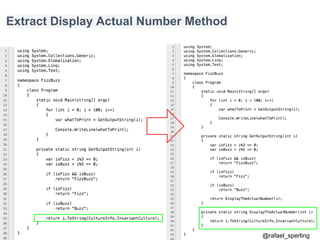 @rafael_sperling
Extract Display Actual Number Method
 