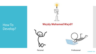 HowTo
Develop?
Wa7dy Mohamed Wa7dY
Personal Professional
A BettER YOU
 