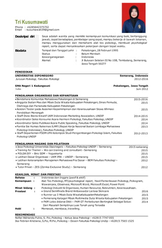 CV jadi | DOCX