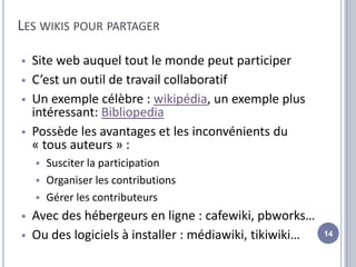 Quels objectifs ?Partager